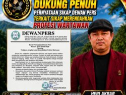 JWI Tubaba Dukung Penuh Pernyataan Sikap Dewan Pers Terkait Sikap Merendahkan Profesi Wartawan