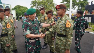 Danrem 043/Gatam Terima Taruna Akademi TNI dan Akpol dalam Kegiatan Integratif Bhakti Sekolah Rakyat Tahun 2026
