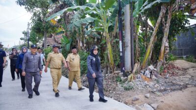 Wali Kota Bandar Lampung Eva Dwiana Tinjau Hasil Perbaikan Jalan Wala Kuba di Way Laga