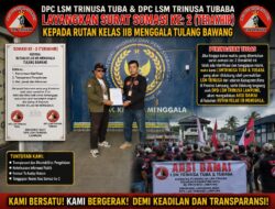 LSM TRIGA NUSANTARA INDONESIA LAYANGKAN SOMASI KEDUA DAN TERAKHIR KEPADA RUTAN KELAS IIB MENGGALA TERKAIT PERMOHONAN INFORMASI PUBLIK