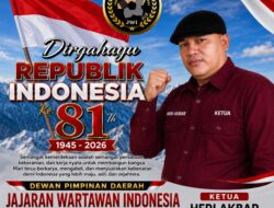 DPD JWI TUBABA SAMPAIKAN UCAPAN DIRGAHAYU REPUBLIK INDONESIA KE-81, TEKANKAN PERAN PERS DALAM MENGISI KEMERDEKAAN