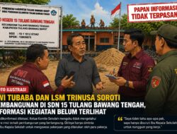 Pembangunan di SD Negeri 15 Tulang Bawang Tengah Tanpa Papan Informasi, JWI dan LSM Soroti Transparansi