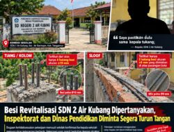 Ada Apa dengan Besi Revitalisasi SDN 2 Air Kubang Inspektorat Diminta Segera Periksa