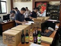 Satreskrim Polresta Bandar Lampung Gerebek Gudang Miras, Dinas Terkait Belum Diberitahu?
